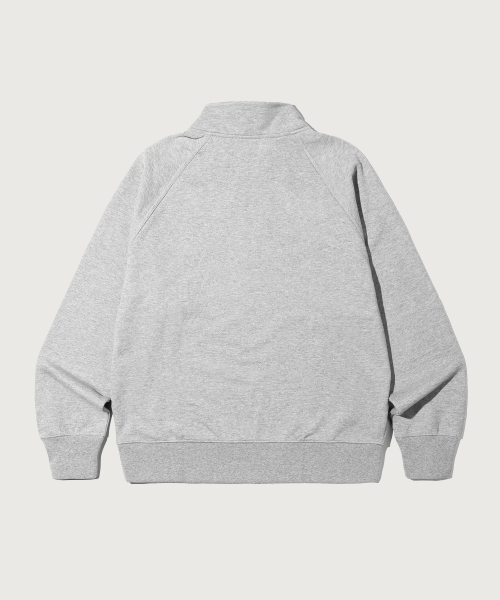 헤리티지 로고 루즈핏 하프 집업 Grey