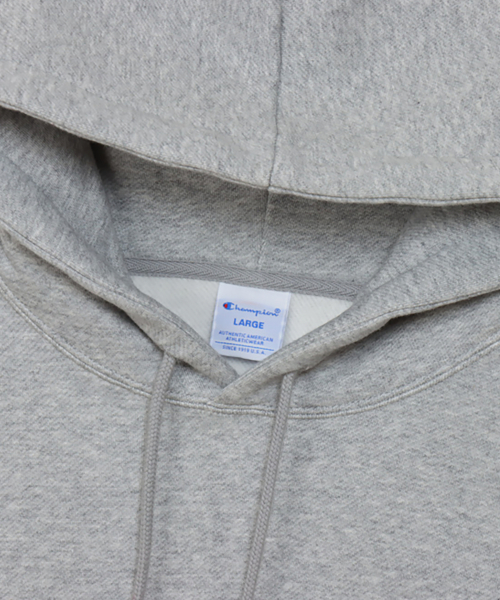 C로고 레귤러핏 후드 티셔츠 Oxford Grey