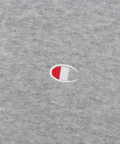 C로고 레귤러핏 후드 티셔츠 Oxford Grey
