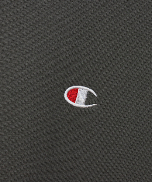 C로고 레귤러핏 후드 티셔츠 Dark Grey
