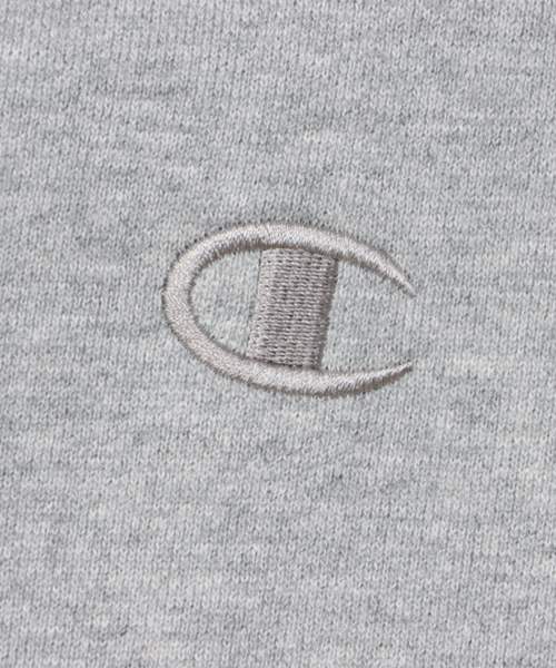 C로고 오버핏 조그택 후드 티셔츠 Oxford Grey