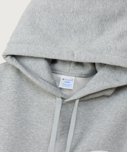 빅 C로고 오버핏 조그택 후드 티셔츠 Oxford Grey