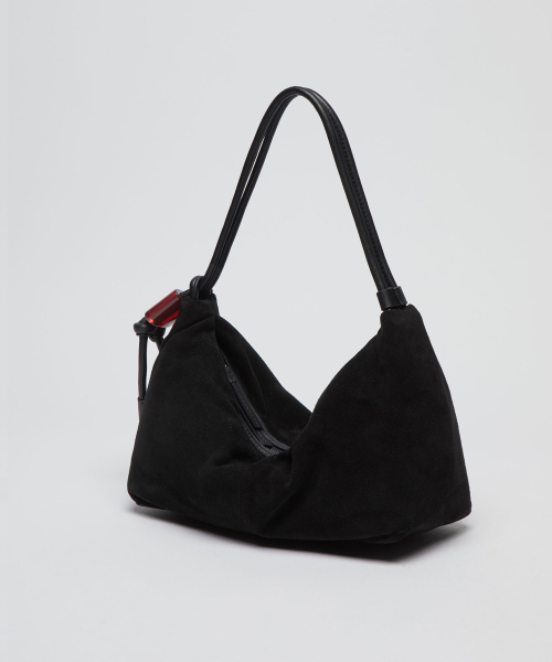 Ridge shoulder bag(Suede black)_OVBAX26004SBK