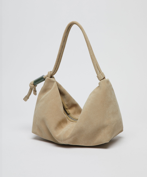 Ridge shoulder bag(Suede cream)_OVBAX26004SCR