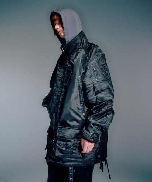 MEN PETER MILITARY PARKA JUMPER BLACK