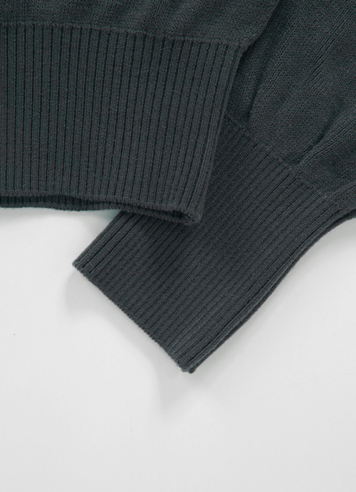 MOLLY CROP KNIT / CHARCOAL