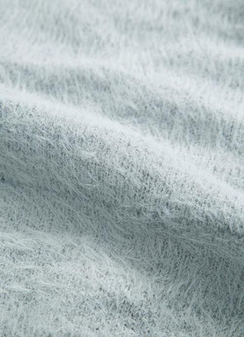 NIA HAIRY CARDIGAN / GRAY