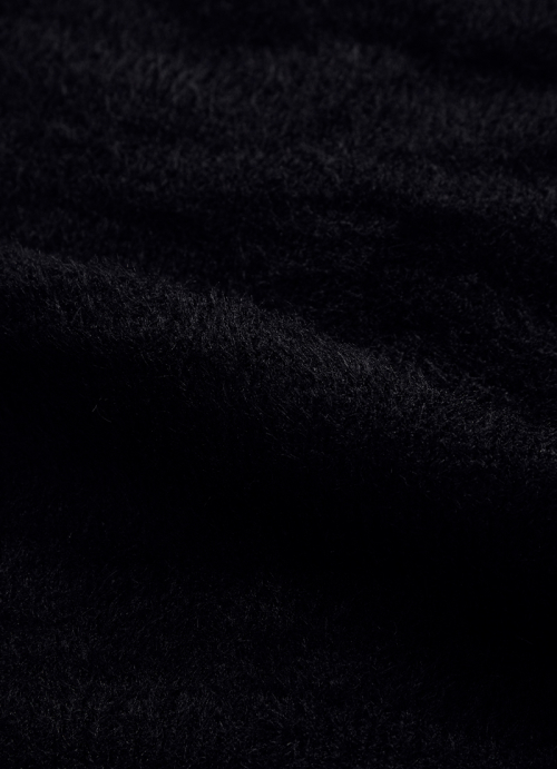 NIA HAIRY CARDIGAN / BLACK