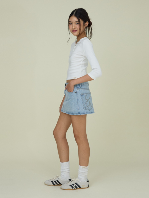 THE BELLA SKIRT (LIGHT BLUE)