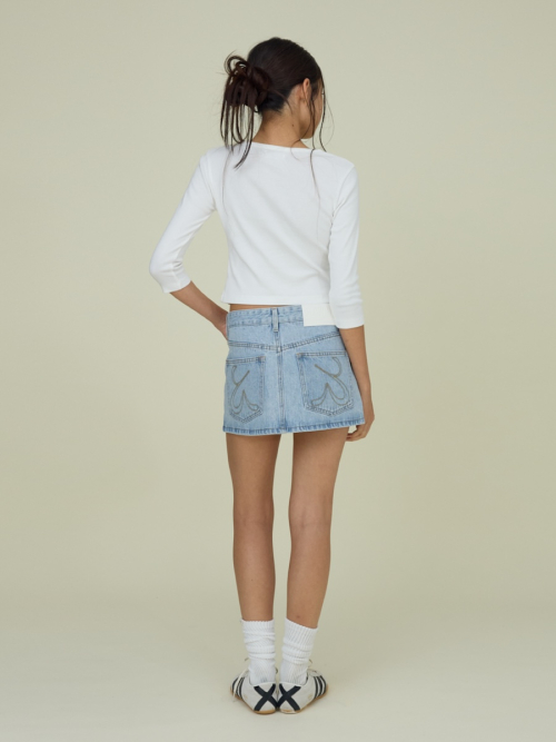 THE BELLA SKIRT (LIGHT BLUE)