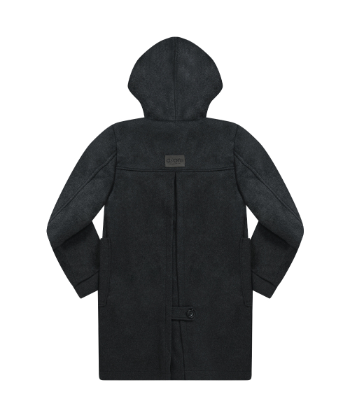 ALLO HOOD LONG COAT / CHARCOAL
