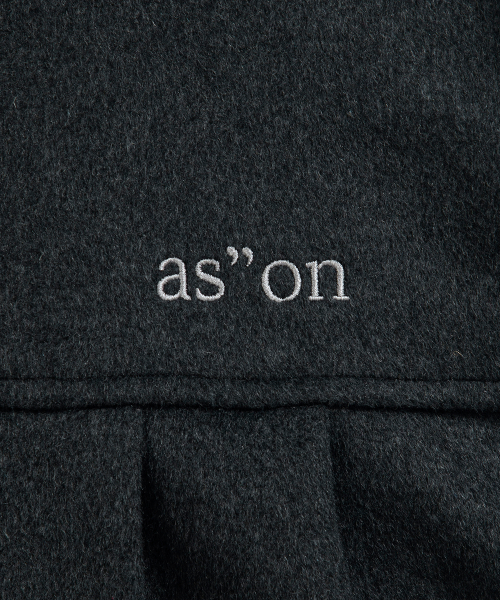 ALLO HOOD LONG COAT / CHARCOAL
