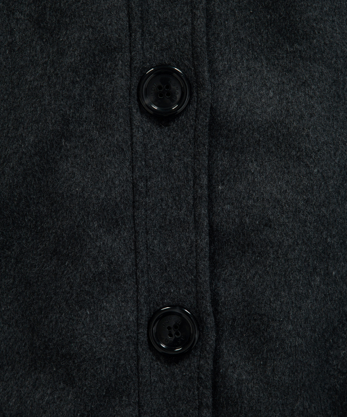 ALLO HOOD LONG COAT / CHARCOAL
