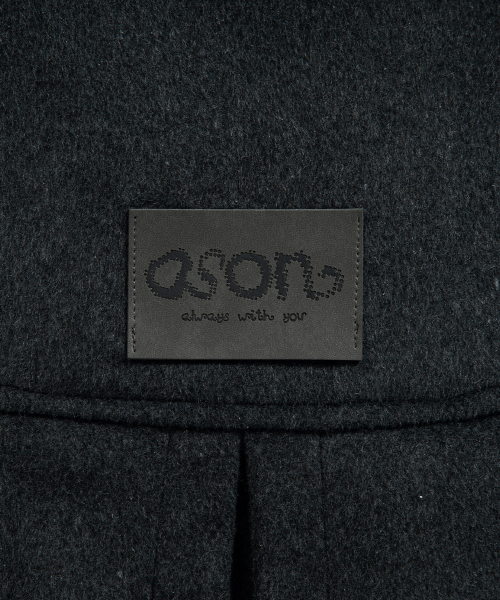 ALLO HOOD LONG COAT / CHARCOAL