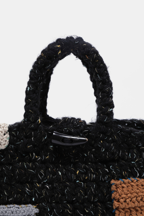 Coco Tote 32 Knit_RIBTX25641BKX
