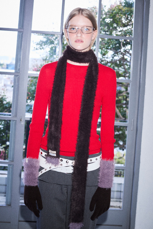 Slim Knit Muffler_RIAEX25653BRX