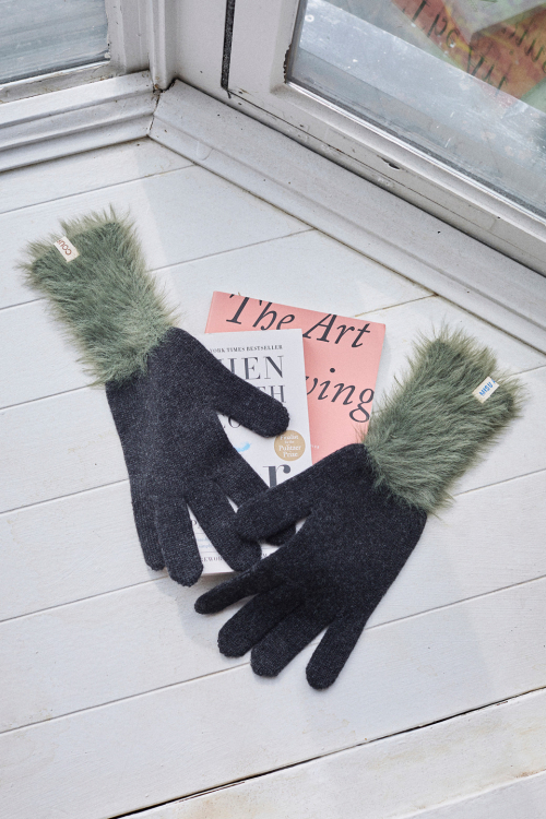 Mood Block Knit Glove_RIAEX25654BKX