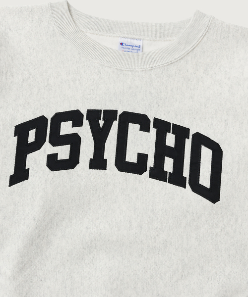 챔피온 X 언더커버 리버스위브 PSYCHO 스웨트셔츠 Oatmeal