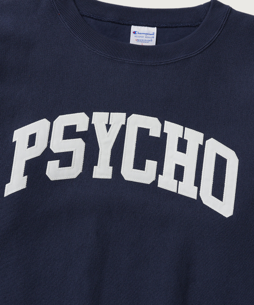 챔피온 X 언더커버 리버스위브 PSYCHO 스웨트셔츠 Dark Navy