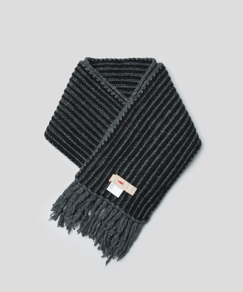 RIFF SCARF (CHARCOAL)