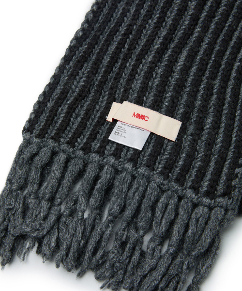 RIFF SCARF (CHARCOAL)