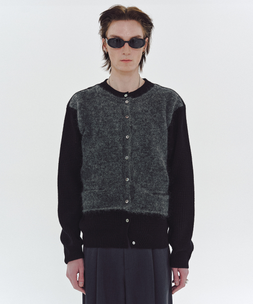 OVERLAP CARDIGAN (BLACK)