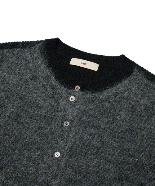 OVERLAP CARDIGAN (BLACK)