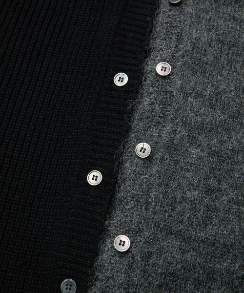 OVERLAP CARDIGAN (BLACK)