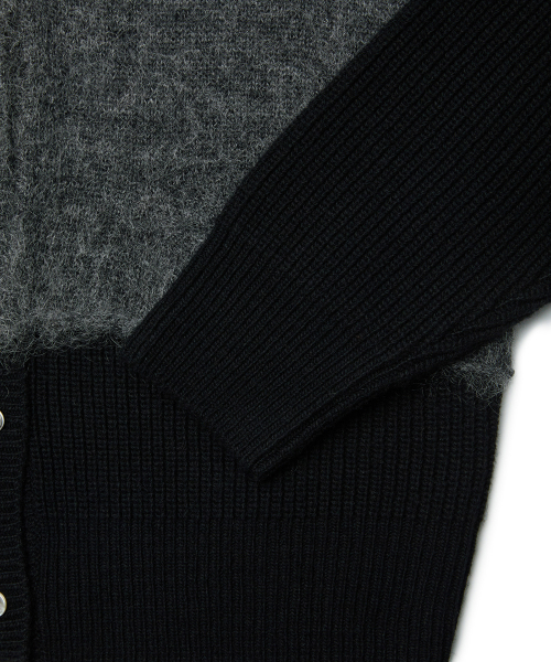 OVERLAP CARDIGAN (BLACK)