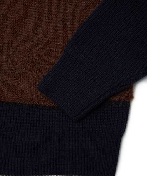 OVERLAP CARDIGAN (NAVY)