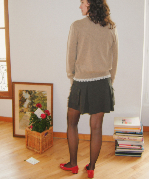 Pocket Skirt_Charcoal