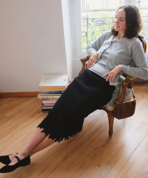 Damaged Skirt_Black