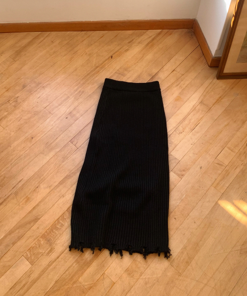 Damaged Skirt_Black