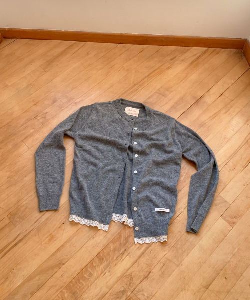 Olivia Cardigan_Melange Gray