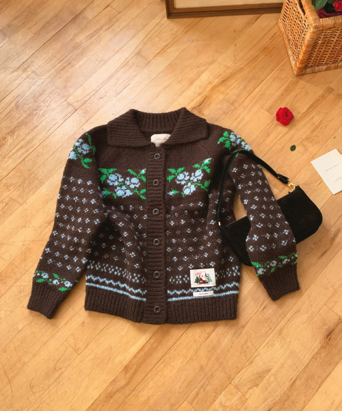 Rose Cardigan_Chocolate