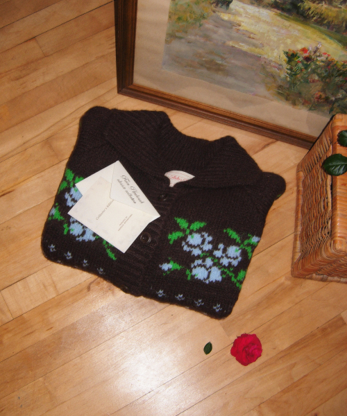 Rose Cardigan_Chocolate