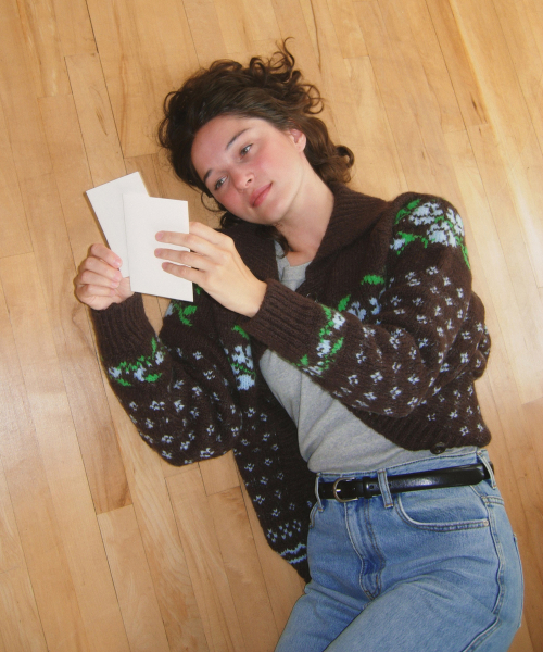 Rose Cardigan_Chocolate