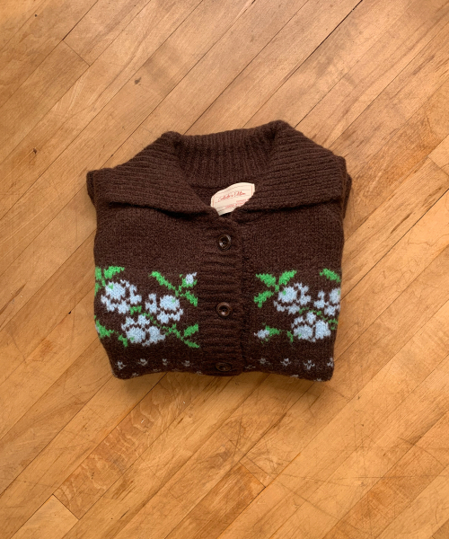 Rose Cardigan_Chocolate