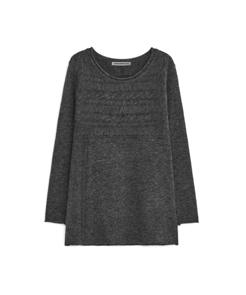 Cable Knit One-piece, CHARCOAL