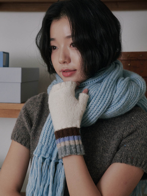 Color Layered Hand Warmer (Ivory)