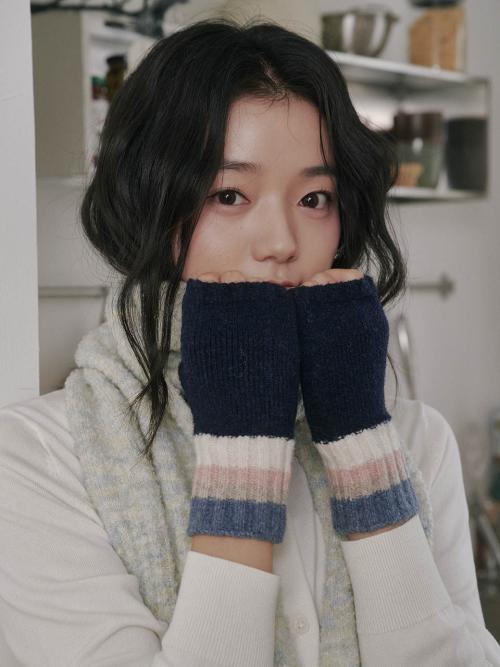 Color Layered Hand Warmer (Navy)