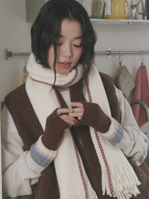 Color Layered Hand Warmer (Brown)
