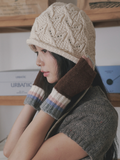 Color Layered Hand Warmer (Brown)
