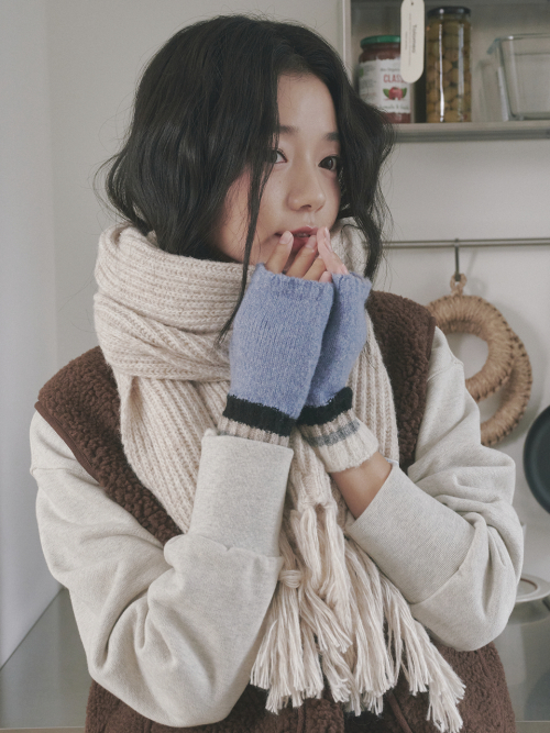 Color Layered Hand Warmer (Sky Blue)