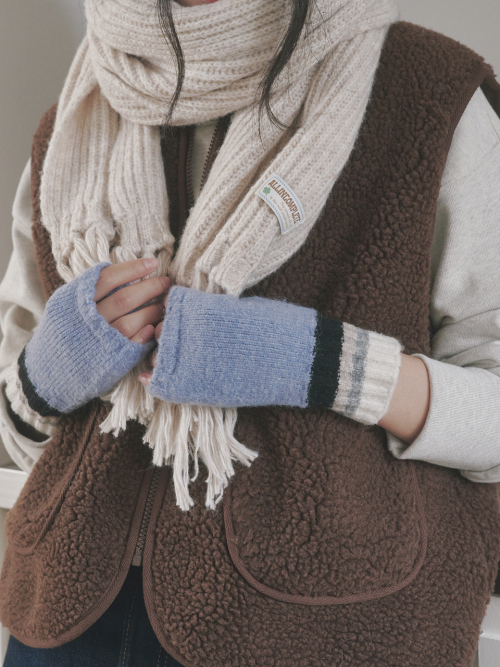 Color Layered Hand Warmer (Sky Blue)