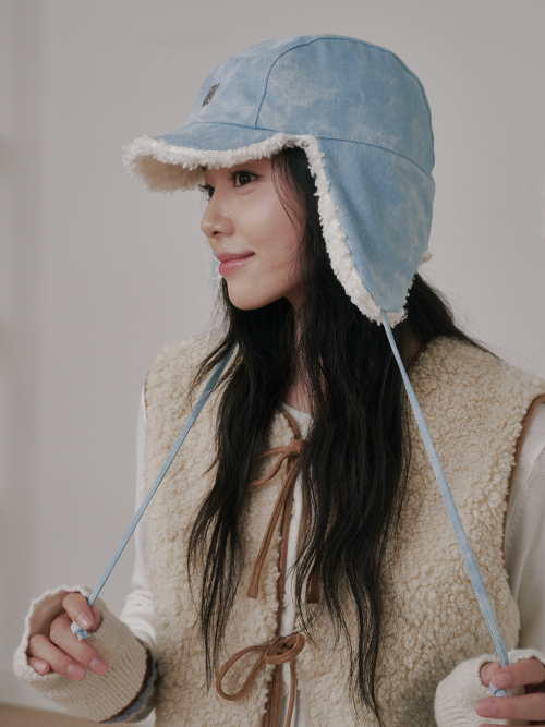 Denim Poddle Trooper Hat (Light Blue Denim)