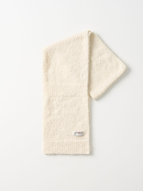 Bubble Boucle Knit Muffler (Cream)