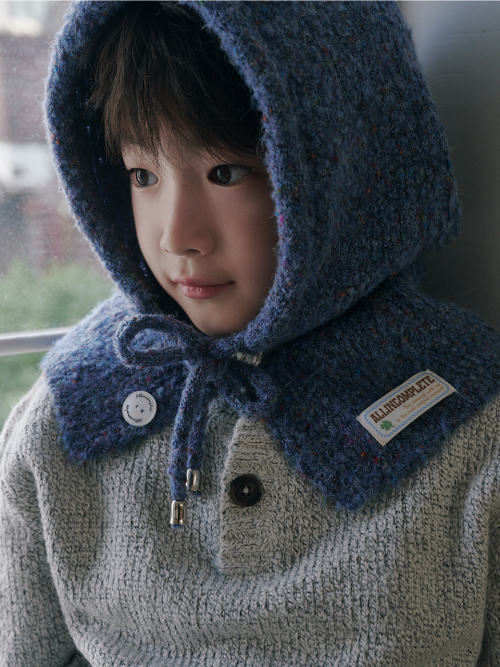 Family Sprinkle Boucle Balaclava Kids (Blue)