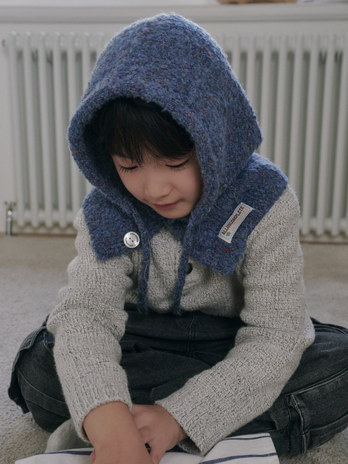 Family Sprinkle Boucle Balaclava Kids (Blue)