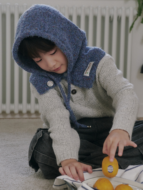 Family Sprinkle Boucle Balaclava Kids (Blue)